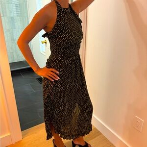 See By Chloe xxs yellow, and black polkadotted night dress 34